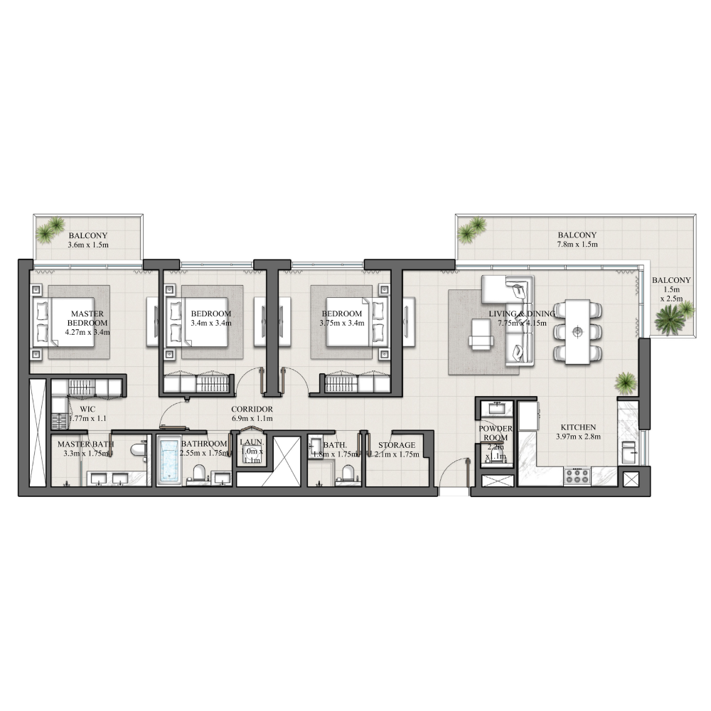3 Bedroom